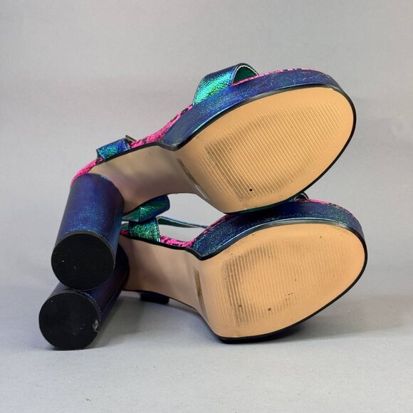 Lemon Drop by Privileged Iridescent Platform Heels – Size 7,5 - Picture 8 of 11